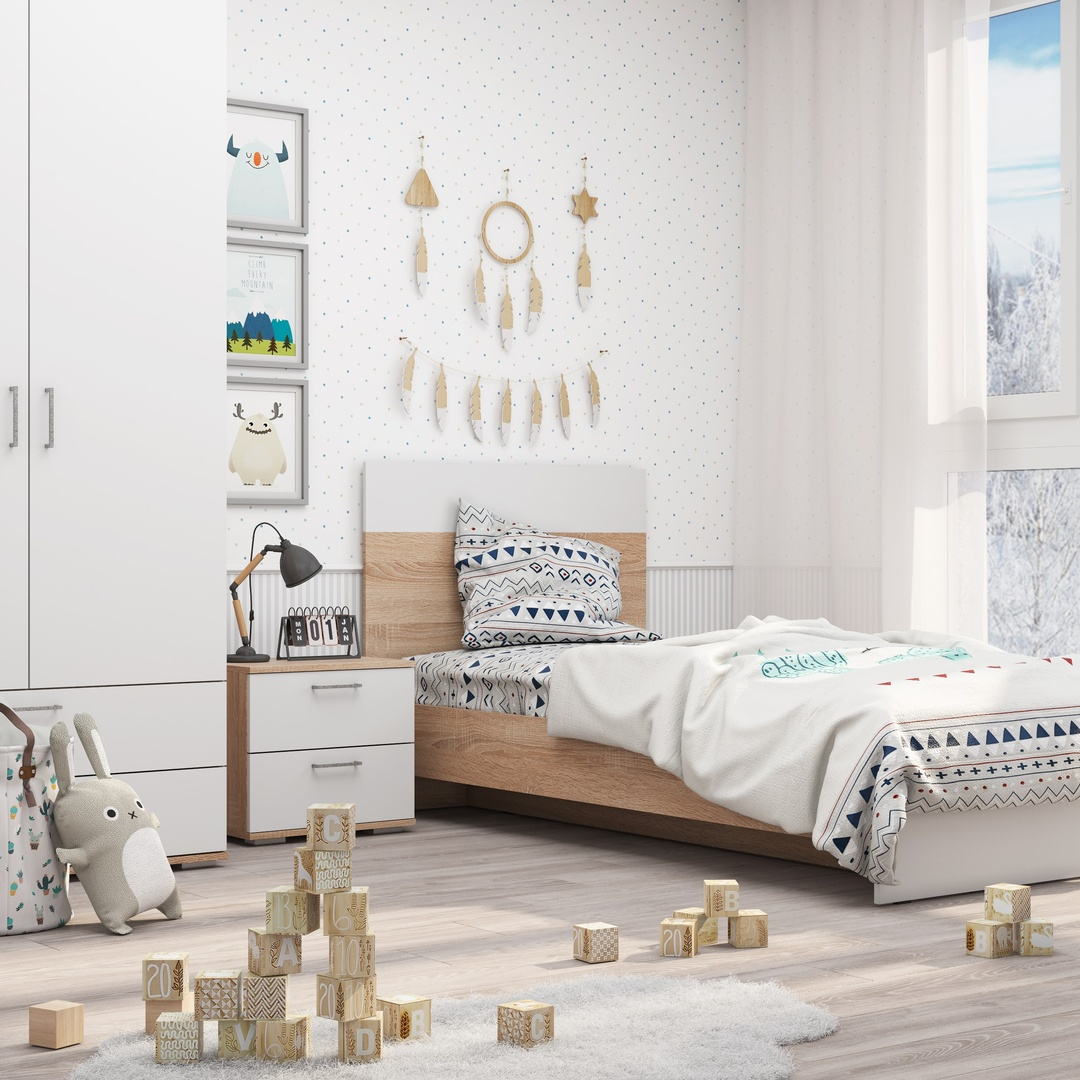 Мебель для детской комнаты LIGHT, Белая