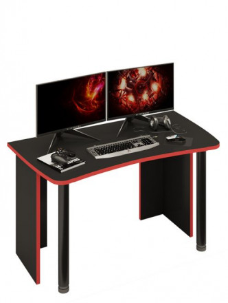 Современная мебель Игровой стол СКЛ-Софт140Ч RED, купить недорого в фирменном салоне магазине «Моя Мебель», всего за 13 100 руб.