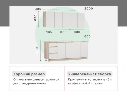 Современная мебель Кухня х2.0м в стиле ЛОФТ ЛЕГЕНДА-40 СИТИ для avito ЛДСП серый графит / дуб крафт золотой, купить недорого в фирменном салоне магазине «Моя Мебель», всего за 29 810 руб.