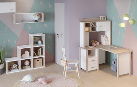 Современная мебель Стеллаж лесенка СЛД, IKEA KALLAX &amp; EKET style, купить недорого в фирменном салоне магазине «Моя Мебель», всего за 12 040 руб.