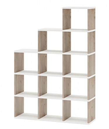Современная мебель Стеллаж лесенка СЛД 5, IKEA KALLAX &amp; EKET style, купить недорого в фирменном салоне магазине «Моя Мебель», всего за 16 280 руб.