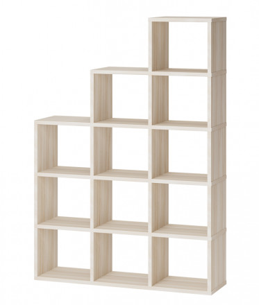 Современная мебель Стеллаж лесенка СЛД 5, IKEA KALLAX &amp; EKET style, купить недорого в фирменном салоне магазине «Моя Мебель», всего за 16 280 руб.
