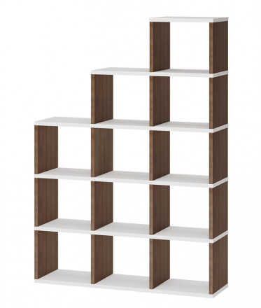 Современная мебель Стеллаж лесенка СЛД 5, IKEA KALLAX &amp; EKET style, купить недорого в фирменном салоне магазине «Моя Мебель», всего за 16 280 руб.