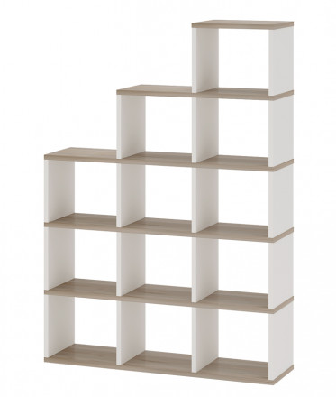 Современная мебель Стеллаж лесенка СЛД 5, IKEA KALLAX &amp; EKET style, купить недорого в фирменном салоне магазине «Моя Мебель», всего за 16 280 руб.