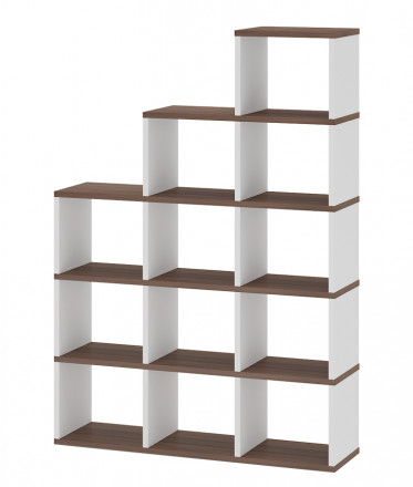 Современная мебель Стеллаж лесенка СЛД 5, IKEA KALLAX &amp; EKET style, купить недорого в фирменном салоне магазине «Моя Мебель», всего за 16 280 руб.