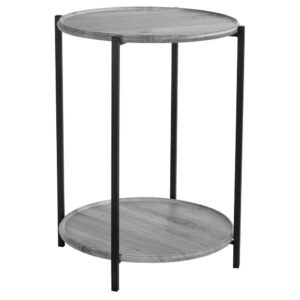 Современная мебель Стол журнальный как IKEA GLADOM BeautyStyle 21 Орех гикори gray / Черный, купить недорого в фирменном салоне магазине «Моя Мебель», всего за 5 210 руб.