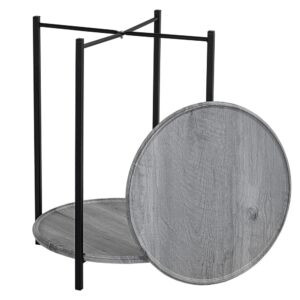Современная мебель Стол журнальный как IKEA GLADOM BeautyStyle 21 Орех гикори gray / Черный, купить недорого в фирменном салоне магазине «Моя Мебель», всего за 5 210 руб.