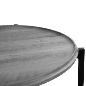 Современная мебель Стол журнальный как IKEA GLADOM BeautyStyle 21 Орех гикори gray / Черный, купить недорого в фирменном салоне магазине «Моя Мебель», всего за 5 210 руб.