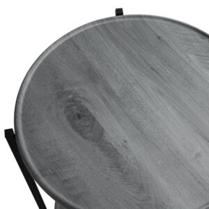 Современная мебель Стол журнальный как IKEA GLADOM BeautyStyle 21 Орех гикори gray / Черный, купить недорого в фирменном салоне магазине «Моя Мебель», всего за 5 210 руб.