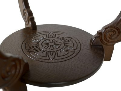 Современная мебель Стол журнальный Грация М Темно-коричневый, купить недорого в фирменном салоне магазине «Моя Мебель», всего за 14 220 руб.