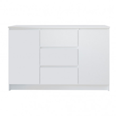 Современная мебель Тумба под ТВ как белый Комод IKEA MALM 3 ящика МК 1200.3 (МП/3) МС мори, купить недорого в фирменном салоне магазине «Моя Мебель», всего за 9 850 руб.