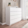 Белый широкий комод как ИКЕА МАЛЬМ (IKEA MALM) 8 ящиков МК 1200.8 (МП/3) МС мори