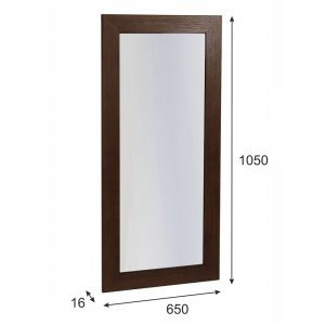 Современная мебель Зеркало Берже 24-105 Темно-коричневый, купить недорого в фирменном салоне магазине «Моя Мебель», всего за 5 540 руб.