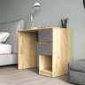 Письменный стол с ящиками как ИКЕА КАЛЛАКС (IKEA KALLAX) СП-18 сити Графит / дуб Крафт золотой
