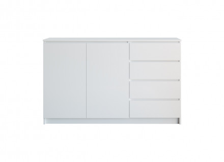 Современная мебель Белый широкий тумба комод под телевизор как ИКЕА МАЛЬМ (IKEA MALM) МК 1600.1 (МП/3) МС мори, купить недорого в фирменном салоне магазине «Моя Мебель», всего за 14 370 руб.