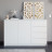 Современная мебель Белый широкий тумба комод под телевизор как ИКЕА МАЛЬМ (IKEA MALM) МК 1600.1 (МП/3) МС мори, купить недорого в фирменном салоне магазине «Моя Мебель», всего за 14 370 руб.