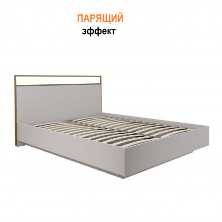 Современная мебель Парящая двуспальная Кровать 160 200 с Подъемным механизмом и Ящиками niko 7.16 (кашемир / золото), купить недорого в фирменном салоне магазине «Моя Мебель», всего за 17 370 руб.