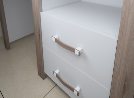 Современная мебель угловой письменный стол для школьника с ящиками с тумбой | угловой Компьютерный стол с ящиками СТД-У, купить недорого в фирменном салоне магазине «Моя Мебель», всего за 19 140 руб.