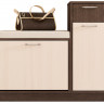 Об-02 Обувница ЛДСП Basel Beige/ Дуб Молочный (8622 PR)/ корпус Дуб Венге (6495 PR)/ Дуб Выбеленный (1009 ГП)