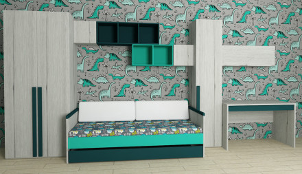 Современная мебель полка 3 Куба с фасадом  «НьюТон», купить недорого в фирменном салоне магазине «Моя Мебель», всего за 8 040 руб.