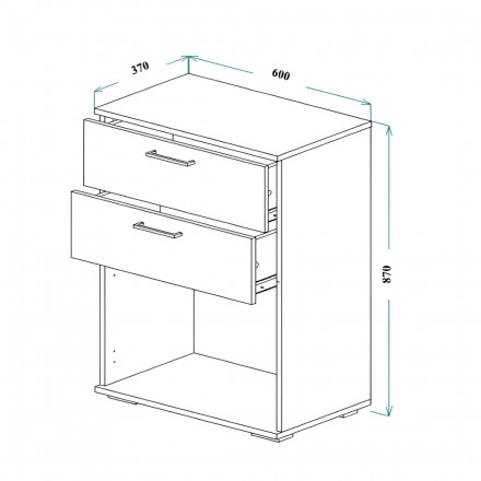 Современная мебель обувница в прихожую закрытая узкая | для обуви Тумба в прихожую с 2 выдвижными ящиками | Галошница | Обувной шкаф | Шкаф под обувь | Тумба в коридор ТБ-09 ЛАЙТ ЛДСП графит / крафт серый, купить недорого в фирменном салоне магазине «Моя Мебель», всего за 7 430 руб.