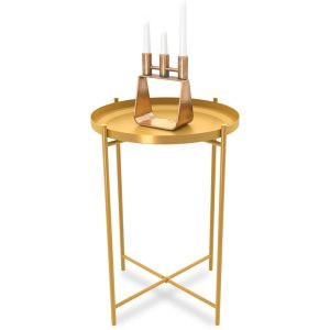 Современная мебель Стол журнальный как IKEA GLADOM SHT-CT8 Золото, купить недорого в фирменном салоне магазине «Моя Мебель», всего за 2 520 руб.