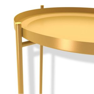 Современная мебель Стол журнальный как IKEA GLADOM SHT-CT8 Золото, купить недорого в фирменном салоне магазине «Моя Мебель», всего за 2 520 руб.