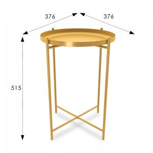 Современная мебель Стол журнальный как IKEA GLADOM SHT-CT8 Золото, купить недорого в фирменном салоне магазине «Моя Мебель», всего за 2 520 руб.