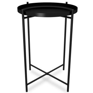 Современная мебель Стол журнальный как IKEA GLADOM SHT-CT8 Черный муар, купить недорого в фирменном салоне магазине «Моя Мебель», всего за 2 880 руб.