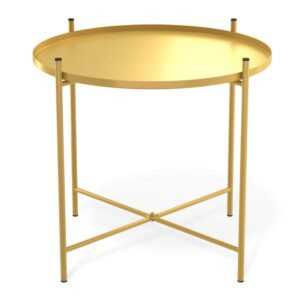 Современная мебель Стол журнальный как IKEA GLADOM SHT-CT8-2 Золото, купить недорого в фирменном салоне магазине «Моя Мебель», всего за 3 330 руб.