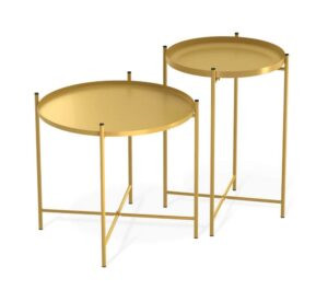 Современная мебель Стол журнальный как IKEA GLADOM SHT-CT8-2 Золото, купить недорого в фирменном салоне магазине «Моя Мебель», всего за 3 330 руб.