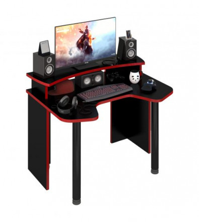 Современная мебель Игровой стол СКЛ-Игр120Ч+НКИЛ120 RED, купить недорого в фирменном салоне магазине «Моя Мебель», всего за 15 930 руб.