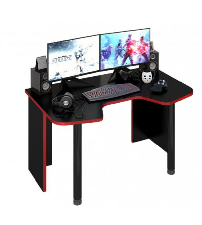 Современная мебель Игровой стол СКЛ-Игр140Ч RED , купить недорого в фирменном салоне магазине «Моя Мебель», всего за 11 550 руб.