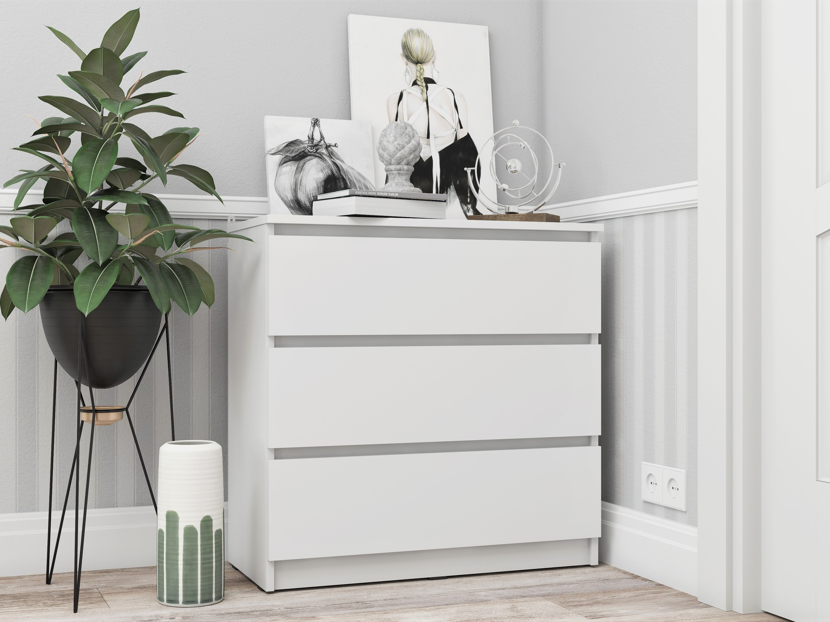 Недорогой узкий комод 'К-32' в фирменном салоне 'Моя Мебель'